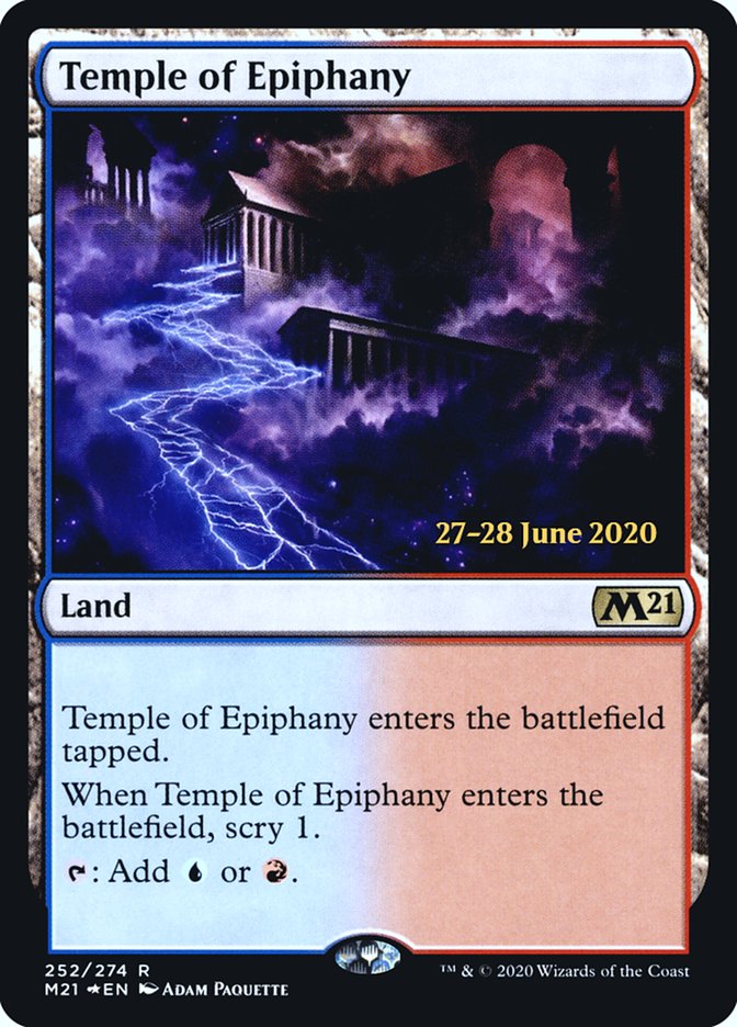 Temple of Epiphany [Core Set 2021 Prerelease Promos] | Odin's Place