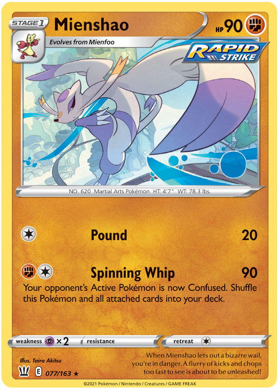 Mienshao (077/163) [Sword & Shield: Battle Styles] | Odin's Place