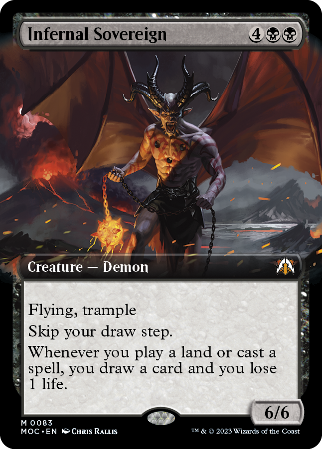 Infernal Sovereign (Extended Art) [March of the Machine Commander] | Odin's Place