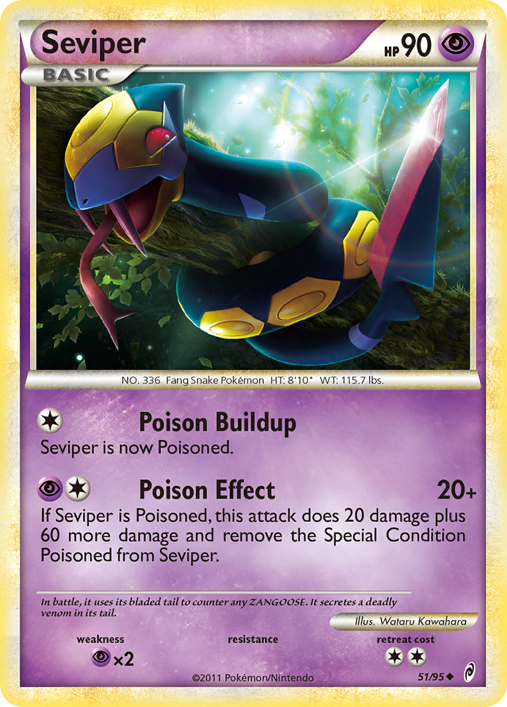 Seviper (51/95) [HeartGold & SoulSilver: Call of Legends] | Odin's Place