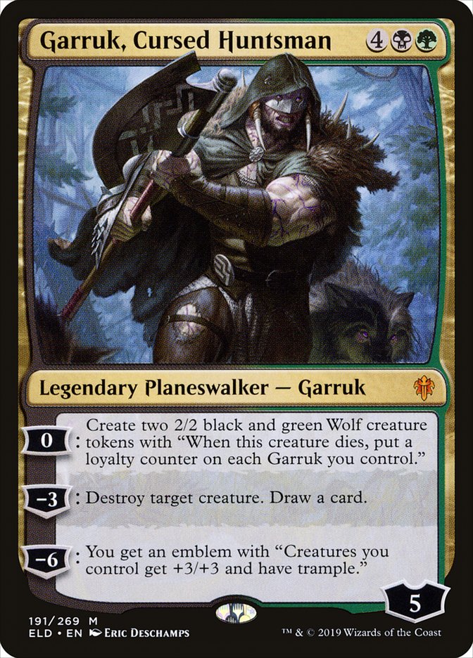 Garruk, Cursed Huntsman [Throne of Eldraine] | Odin's Place