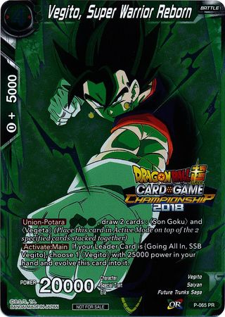 Vegito, Super Warrior Reborn (P-065) [Tournament Promotion Cards] | Odin's Place