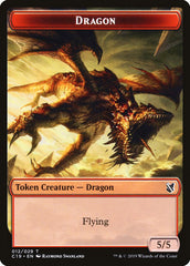 Heart-Piercer Manticore // Dragon Double-Sided Token [Commander 2019 Tokens] | Odin's Place