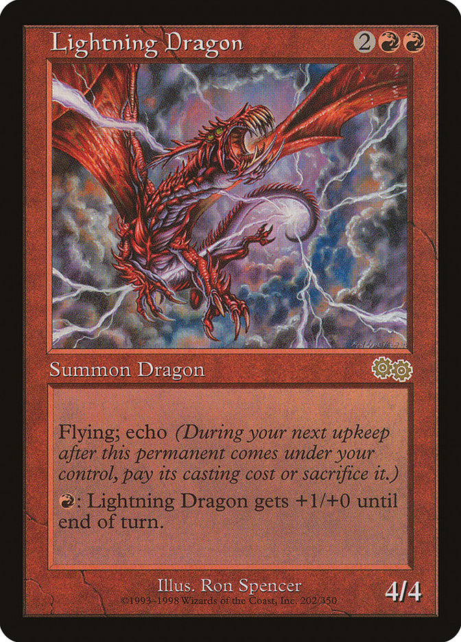 Lightning Dragon (202) [Urza's Saga] | Odin's Place