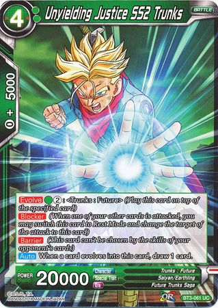 Unyielding Justice SS2 Trunks (BT3-061) [Cross Worlds] | Odin's Place
