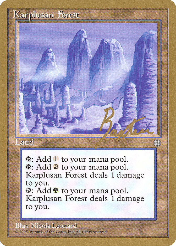 Karplusan Forest (George Baxter) [Pro Tour Collector Set] | Odin's Place