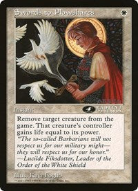 Swords to Plowshares (4th Place) (Oversized) [Oversize Cards] | Odin's Place