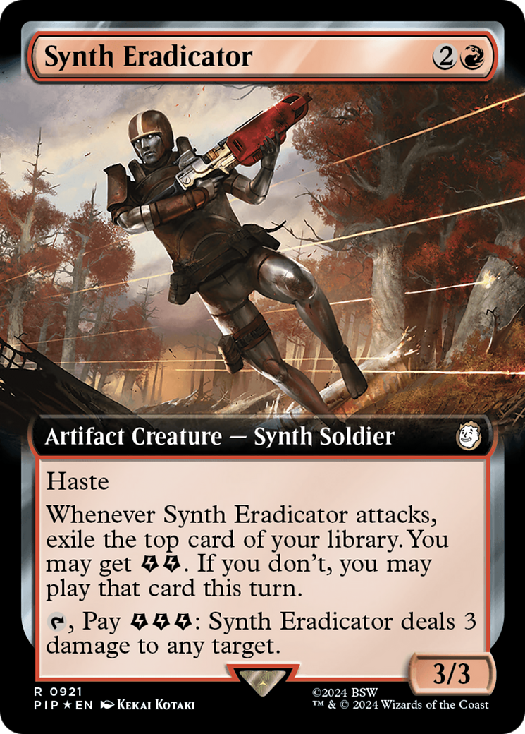 Synth Eradicator (Extended Art) (Surge Foil) [Fallout] | Odin's Place