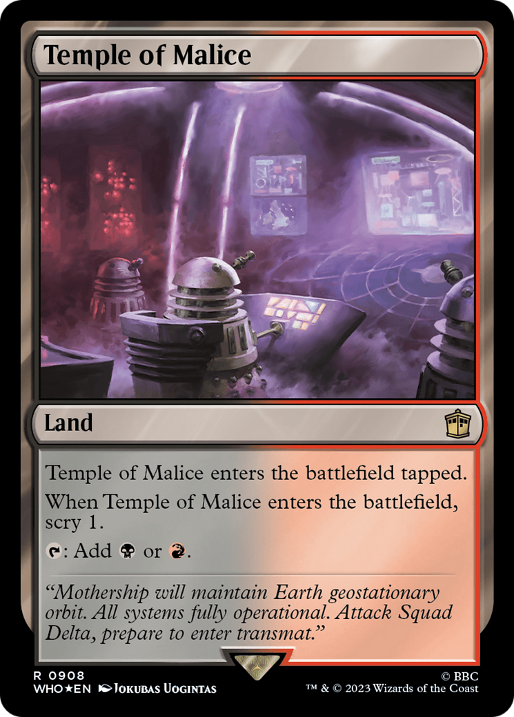 Temple of Malice (Surge Foil) [Doctor Who] | Odin's Place