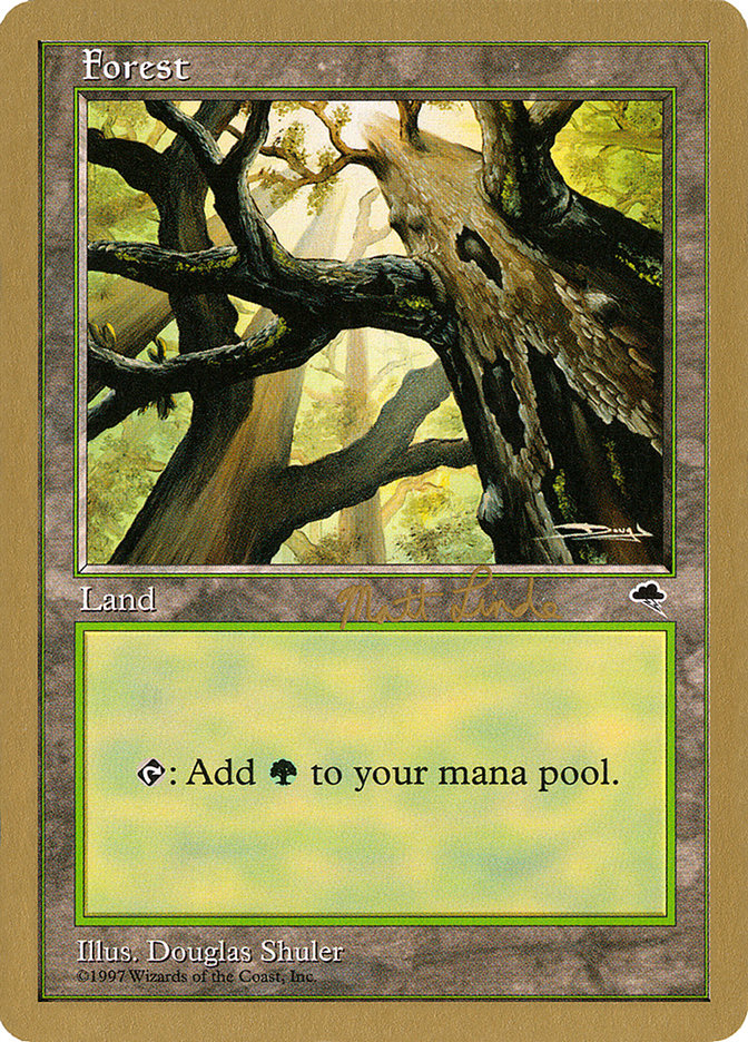 Forest (ml347a) (Matt Linde) [World Championship Decks 1999] | Odin's Place