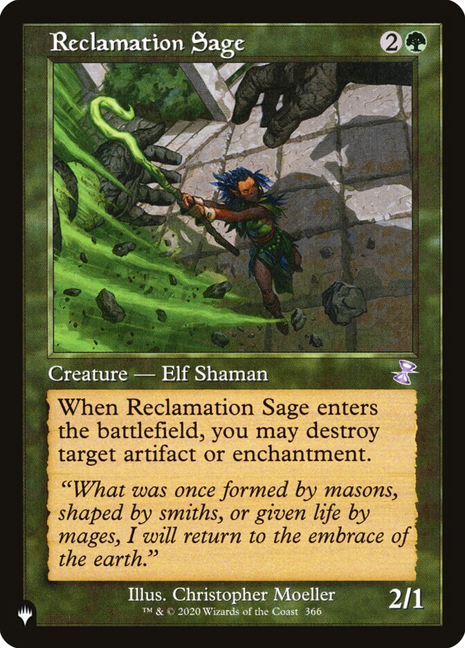 Reclamation Sage [The List] | Odin's Place