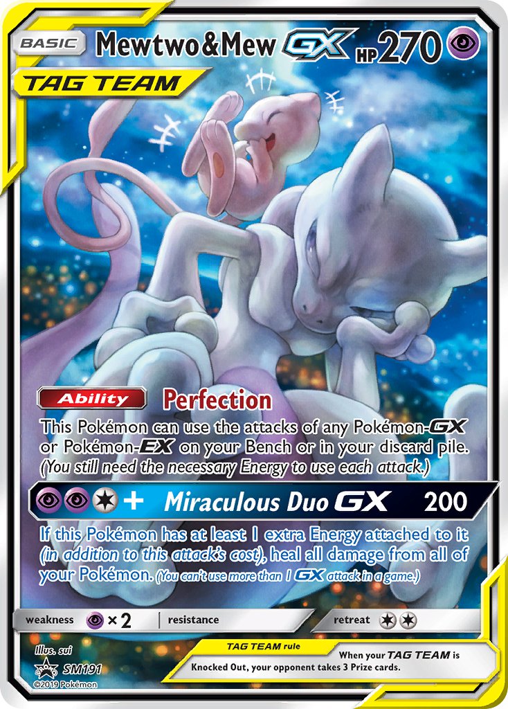 Mewtwo & Mew GX (SM191) [Sun & Moon: Black Star Promos] | Odin's Place