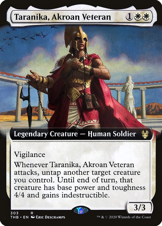 Taranika, Akroan Veteran (Extended Art) [Theros Beyond Death] | Odin's Place