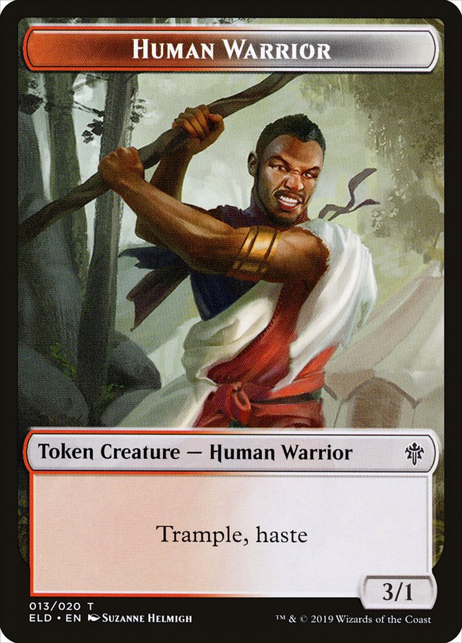 Human Warrior Token [Throne of Eldraine Tokens] | Odin's Place