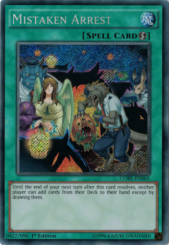Mistaken Arrest [CORE-EN065] Secret Rare | Odin's Place