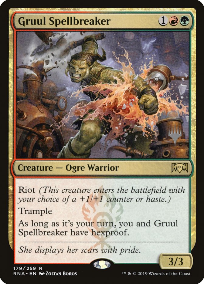 Gruul Spellbreaker (Promo Pack) [Ravnica Allegiance Promos] | Odin's Place