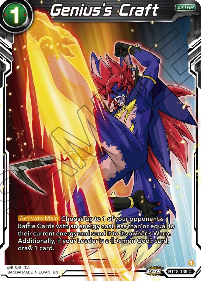 Genius's Craft (BT18-139) [Dawn of the Z-Legends] | Odin's Place