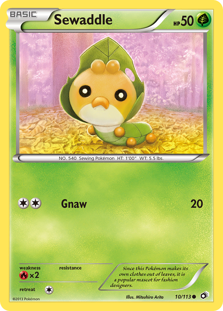 Sewaddle (10/113) [Black & White: Legendary Treasures] | Odin's Place