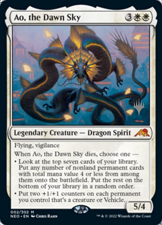 Ao, the Dawn Sky (Promo Pack) [Kamigawa: Neon Dynasty Promos] | Odin's Place