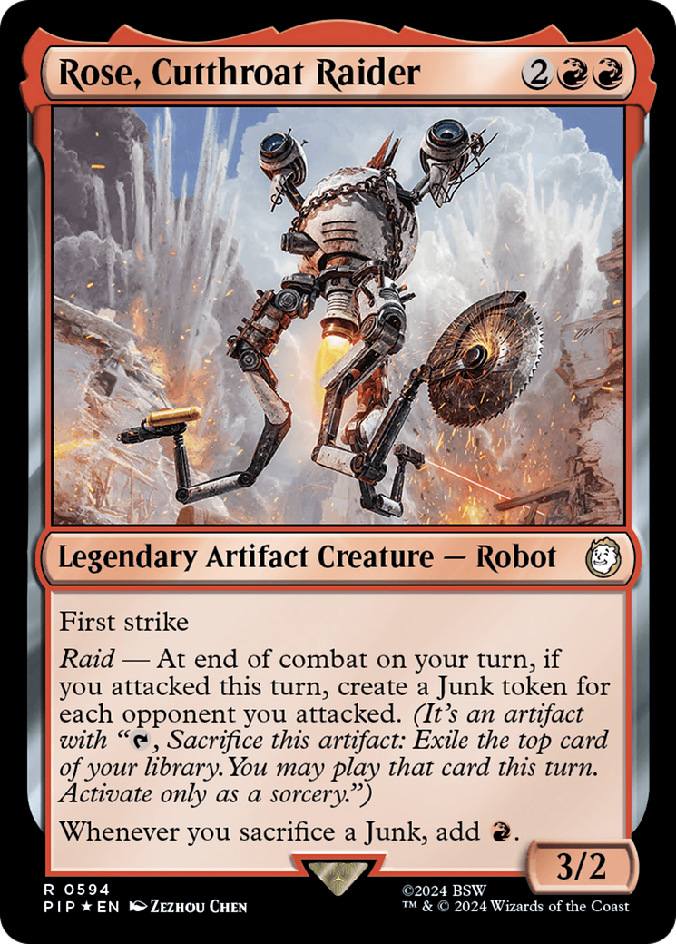 Rose, Cutthroat Raider (Surge Foil) [Fallout] | Odin's Place
