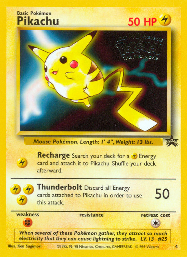 Pikachu (4) [Wizards of the Coast: Black Star Promos] | Odin's Place