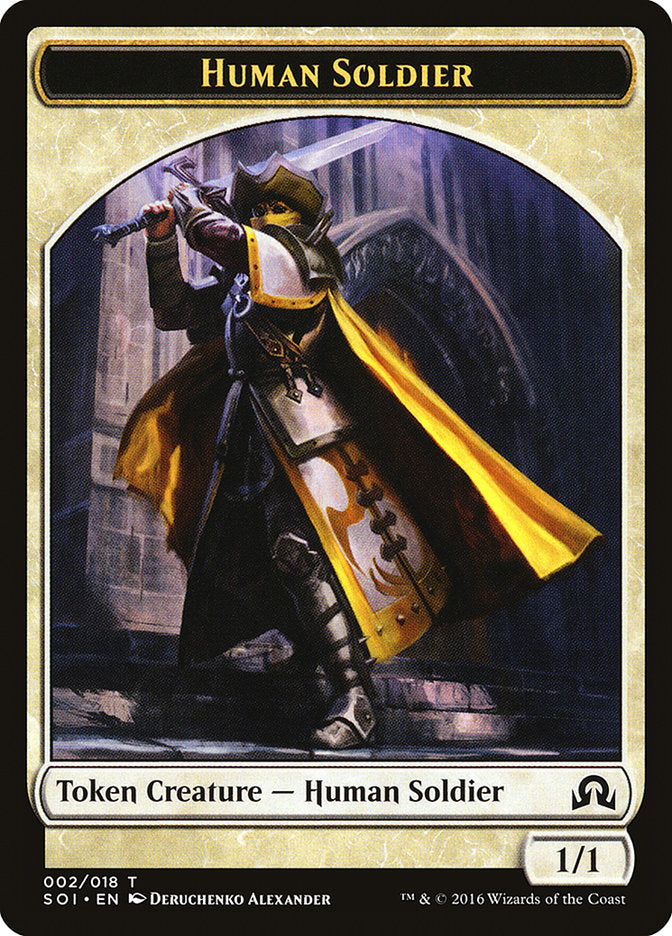 Human Soldier Token (2) [Shadows over Innistrad Tokens] | Odin's Place