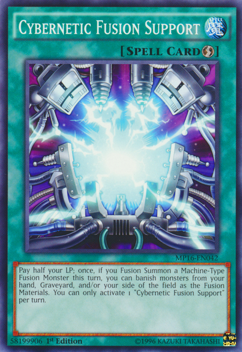 Cybernetic Fusion Support [MP16-EN042] Common | Odin's Place