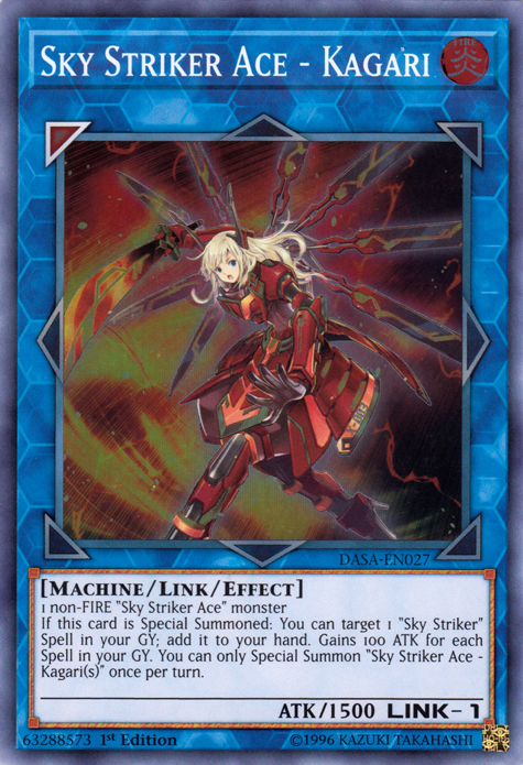 Sky Striker Ace - Kagari [DASA-EN027] Super Rare | Odin's Place