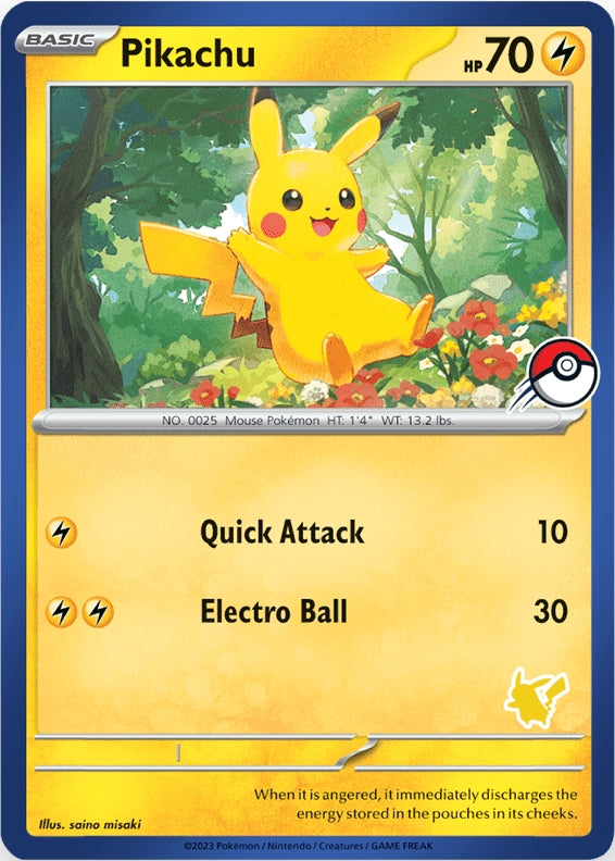 Pikachu (Blue Border) [My First Battle] | Odin's Place