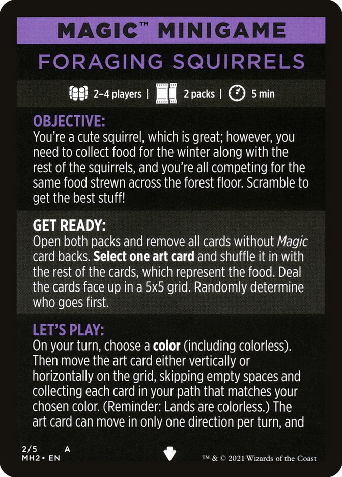 Foraging Squirrels (Magic Minigame) [Modern Horizons 2 Minigame] | Odin's Place