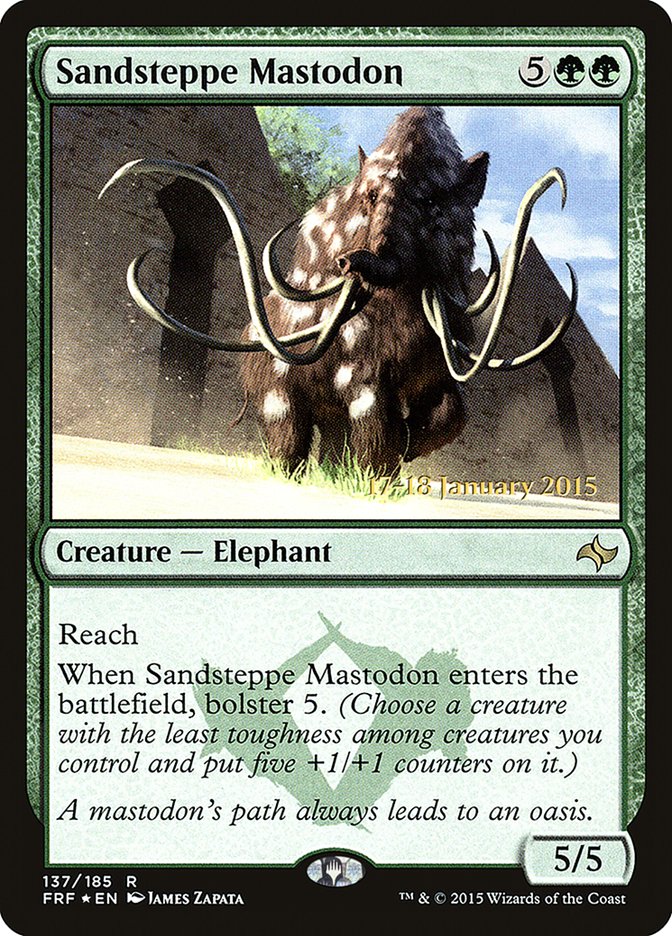 Sandsteppe Mastodon (137) [Fate Reforged Prerelease Promos] | Odin's Place