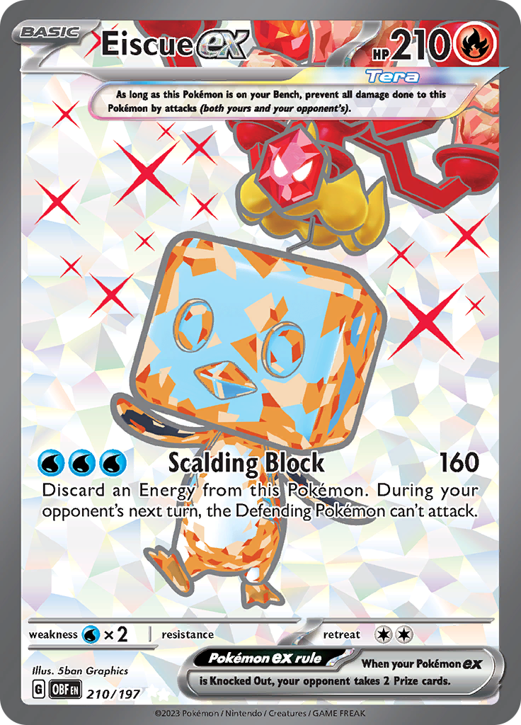 Eiscue ex (210/197) [Scarlet & Violet: Obsidian Flames] | Odin's Place