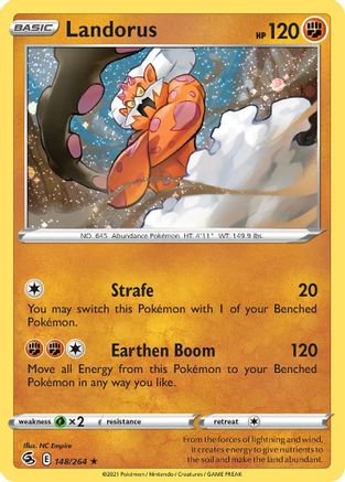 Landorus (148/264) (Cosmos Holo) [Sword & Shield: Fusion Strike] | Odin's Place