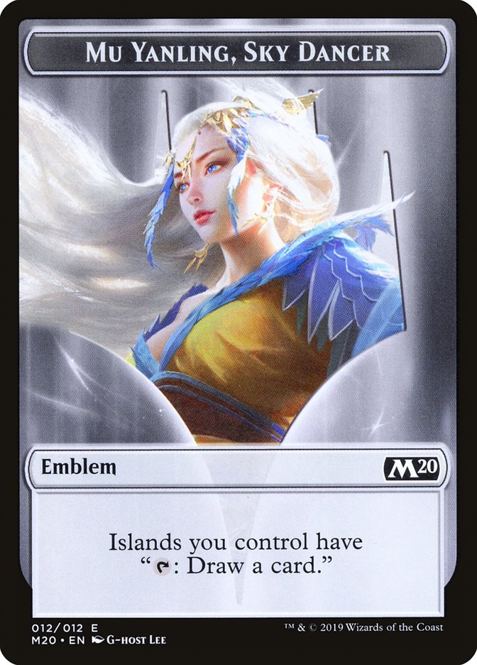 Mu Yanling, Sky Dancer Emblem [Core Set 2020 Tokens] | Odin's Place