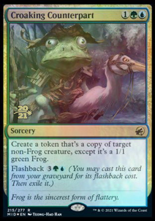 Croaking Counterpart [Innistrad: Midnight Hunt Prerelease Promos] | Odin's Place
