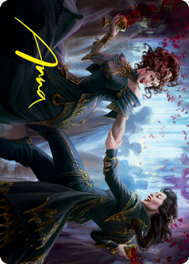 Falkenrath Celebrants 1 Art Card (Gold-Stamped Signature) [Innistrad: Crimson Vow Art Series] | Odin's Place