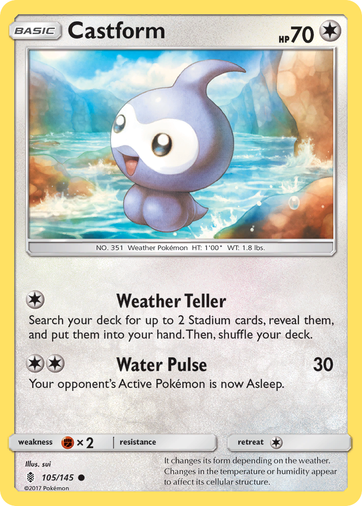 Castform (105/145) [Sun & Moon: Guardians Rising] | Odin's Place