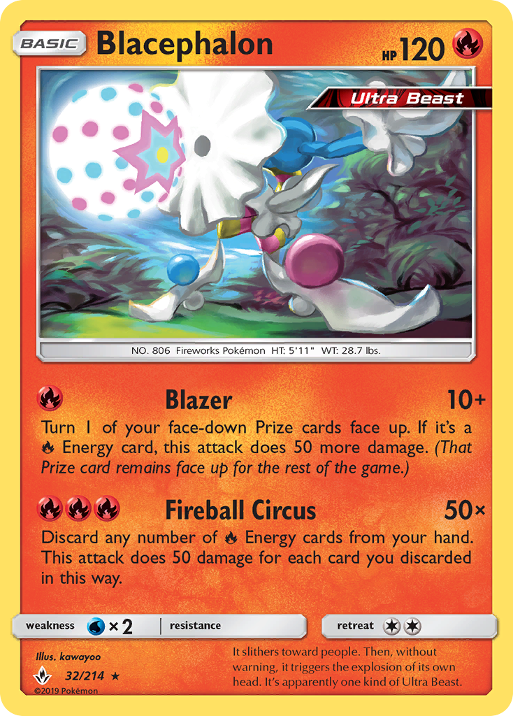 Blacephalon (32/214) [Sun & Moon: Unbroken Bonds] | Odin's Place