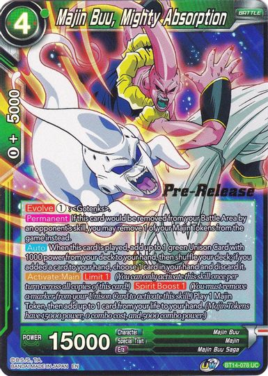 Majin Buu, Mighty Absorption (BT14-078) [Cross Spirits Prerelease Promos] | Odin's Place