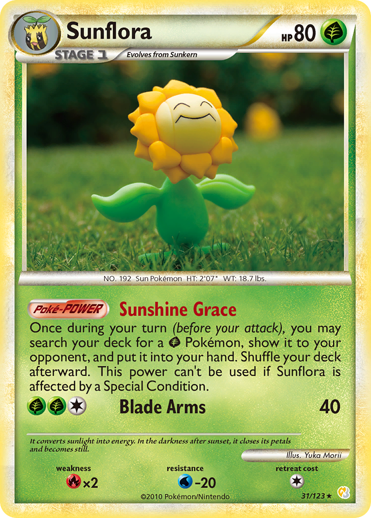 Sunflora (31/123) [HeartGold & SoulSilver: Base Set] | Odin's Place