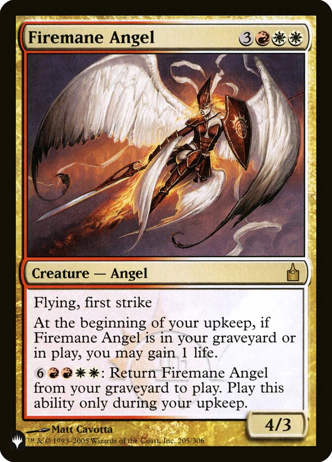 Firemane Angel [The List] | Odin's Place