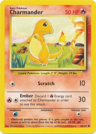 Charmander (46/102) [Base Set Unlimited] | Odin's Place