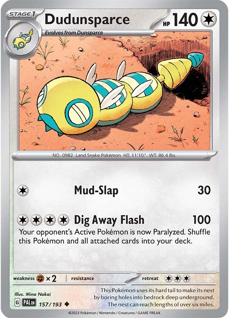 Dudunsparce (157/193) [Scarlet & Violet: Paldea Evolved] | Odin's Place