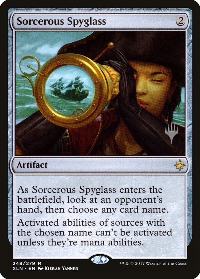 Sorcerous Spyglass (Promo Pack) [Ixalan Promos] | Odin's Place