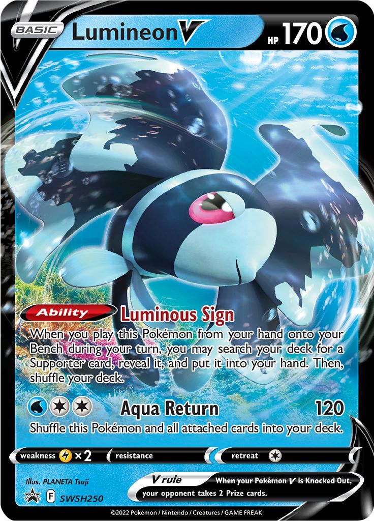 Lumineon V (SWSH250) [Sword & Shield: Black Star Promos] | Odin's Place