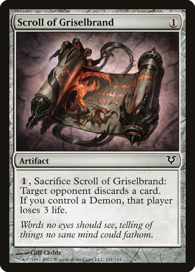 Scroll of Griselbrand (221) [Avacyn Restored] | Odin's Place