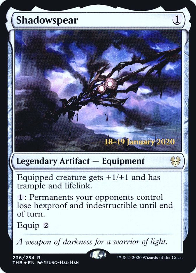 Shadowspear [Theros Beyond Death Prerelease Promos] | Odin's Place