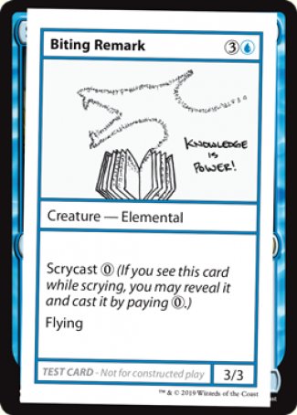 Biting Remark (2021 Edition) [Mystery Booster Playtest Cards] | Odin's Place