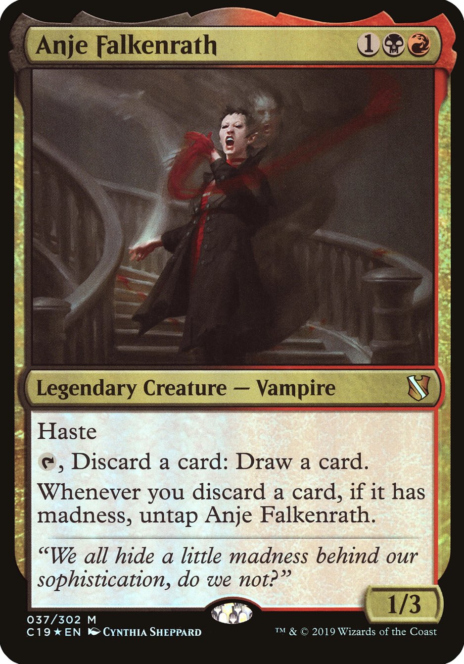 Anje Falkenrath (Oversized) [Commander 2019 Oversized] | Odin's Place