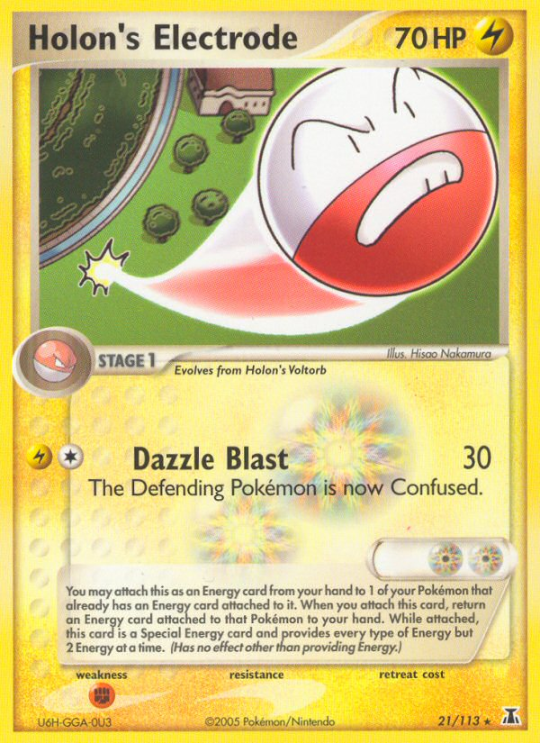 Holon's Electrode (21/113) [EX: Delta Species] | Odin's Place